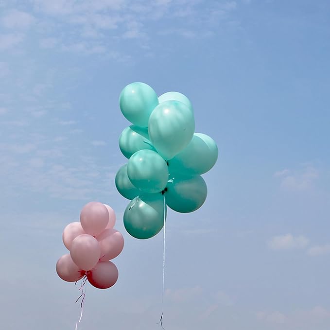 5 inch Teal Balloons, 100 pcs Mini Teal Blue Birthday Balloons for Party Decorations (Teal)