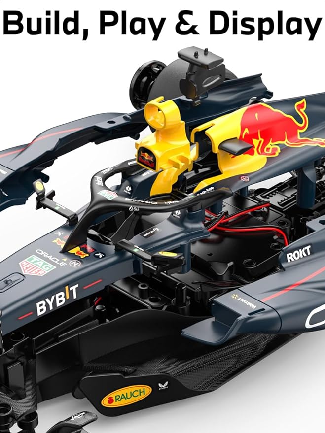 RASTAR 92600 1/16 Oracle RedBull F1 RB19 Collectible RC Car Building Kit - Ideal Gifts for Play & Display - Officially Licensed Car Model with Remote Controller for Kids, Teens & Adults