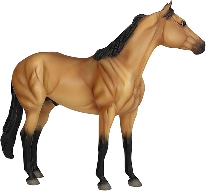 Breyer Horses Traditional Series | The Ideal Series | Buckskin by Orren Mixer | Horse Figurine | 11.5" L X 8.5" H | Model #B-TR-10248