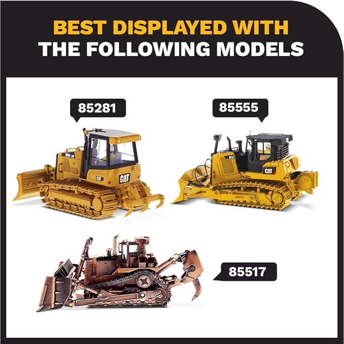 1:50 Caterpillar D3 Dozer - High Line Models by Diecast Masters - 85673 - Metal Tracks, Opening Engine Compartment and Engine Detail
