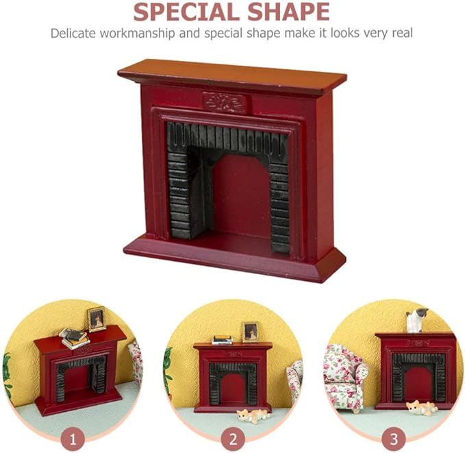 ABOOFAN Mini House Furniture 1/6 Scale Dollhouse Decoration Cabinet Lightweight Realistic Micro Landscape Adornment for Doll House Accessories