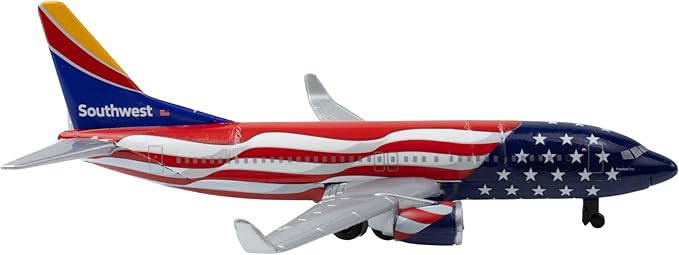 Daron Toy Airplane – Southwest Freedom One Livery – Die-Cast Metal Model Airplane with Plastic Parts, Officially Licensed Collectible Toy for Kids Ages 3+