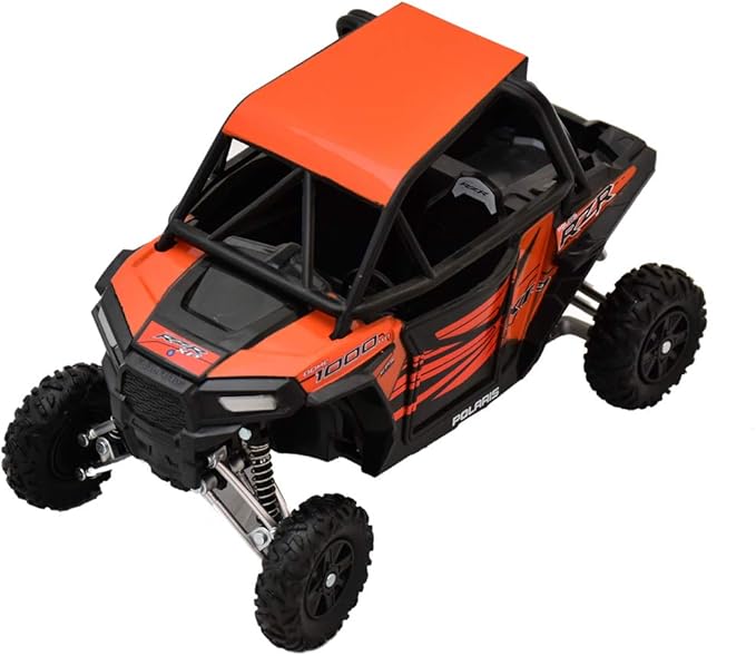 Newray Polaris RZR XP 1000 Bike ATV Dirt Rider 1/18 Scale Pre-Built Model Vehicle Orange