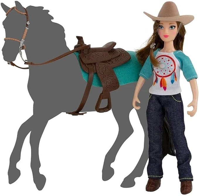 Breyer Freedom Series (Classics) Natalie Cowgirl Doll | 5 Piece Doll and Accessory Set | 1:12 Scale | Model #62025 ,7 inches