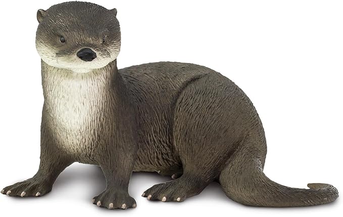 Safari Ltd. River Otter Figurine - Lifelike 5.5" Animal Figure - Educational Toy for Boys, Girls, and Kids Ages 3+