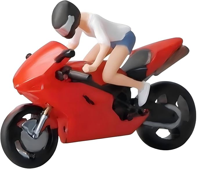 1:64 Scale Hand-Painted Resin Female Racer Figure （Locomotives are not Included）- HO Compatible Diorama Model for Train Scenes, Architectural Displays, Collectors & Hobbyists