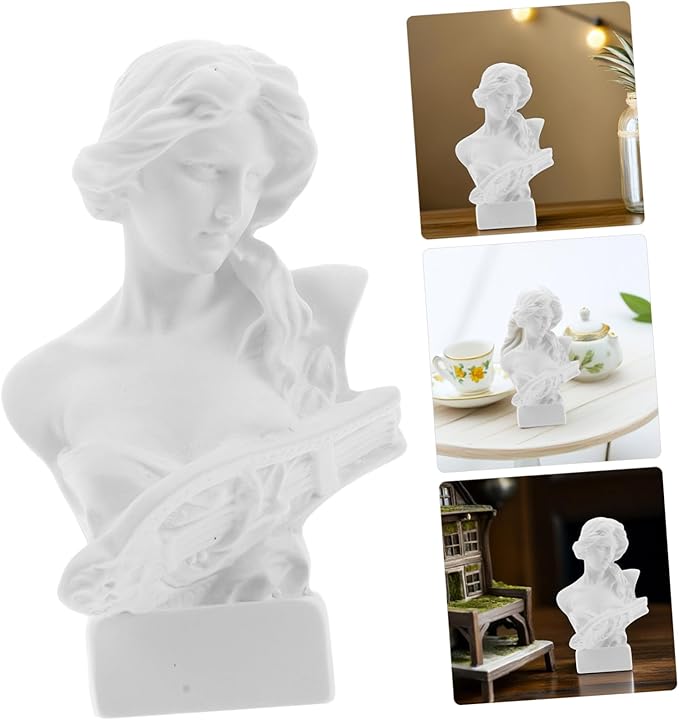 YARNOW Mini Dollhouse Statue Charming Sculpture Decoration for Dollhouse Decor Unique - for Miniature Settings and Collectibles