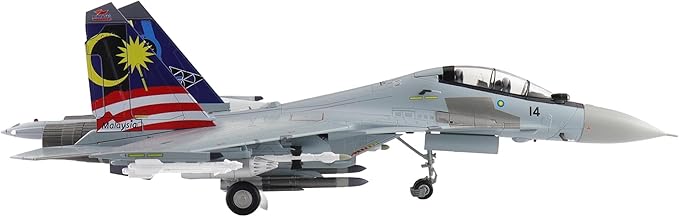 Hobby Master | 1:72 Scale Diecast Military Aircraft Replica | Su-30MKM M52-14, TUDM, Lima 2013 | Model HA9508