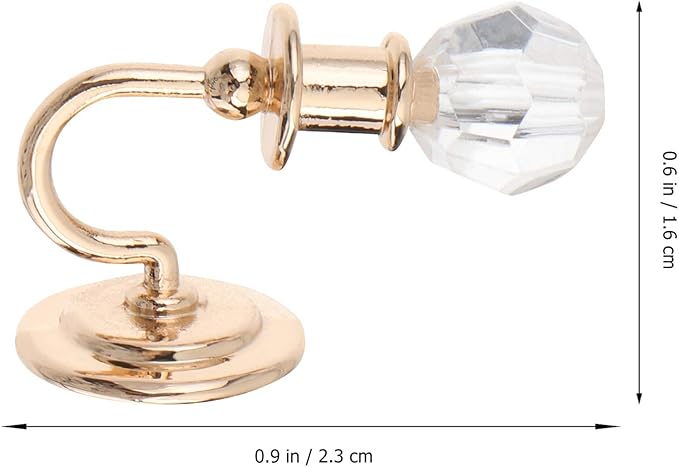 Beaupretty 2PCS Dollhouse Chandelier Miniature Dollhouse Lights 1: 12 Miniature Wall Sconce for DIY Landscape Garden Dining Room