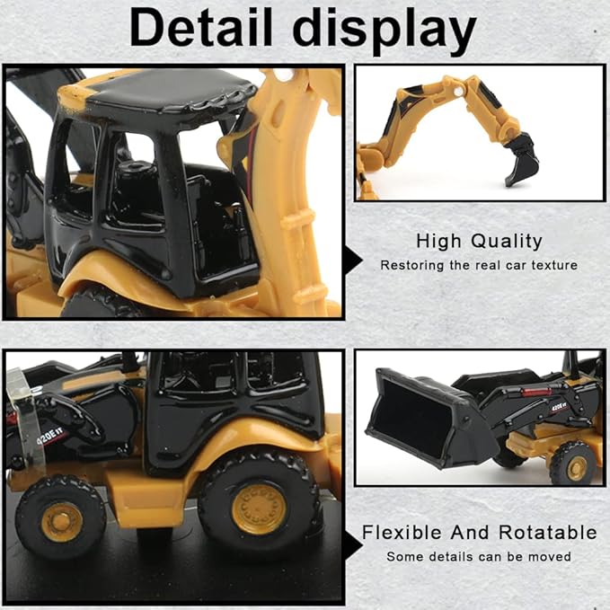 EROCK 1:160 N Scale Alloy Construction Vehicles - 1 Pcs, Die Cast Mini Construction Truck Toys, Engineering Vehicle Model for N Scale Railroad, Train Set, Collection, Age 8+