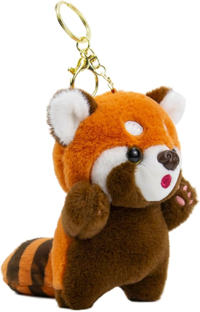 WEIGANGFANG Cute Red Panda Keychains Kawaii Accessories Decorative Pendants for Backpacks Valentine's Day Gifts for Women (Ailurus Fulgens)