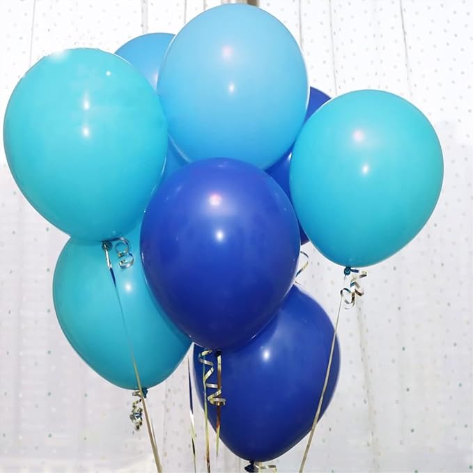 5 inch Royal Blue Party Balloons, 100 pcs Mini Blue Birthday Balloons Latex Balloons for Birthday Wedding Baby Shower Decorations (Royal Blue)