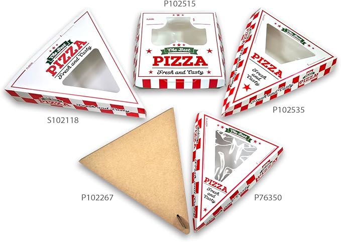 Olympak UPDATED Individual Pizza Box | Disposable Mini Pizza Box with Clear Window | Easy Clamshell, Thick & Sturdy | Grease-resistant, Microwave & Freezer-safe | 200/Case (6" L x 6" W x 1.75" H)