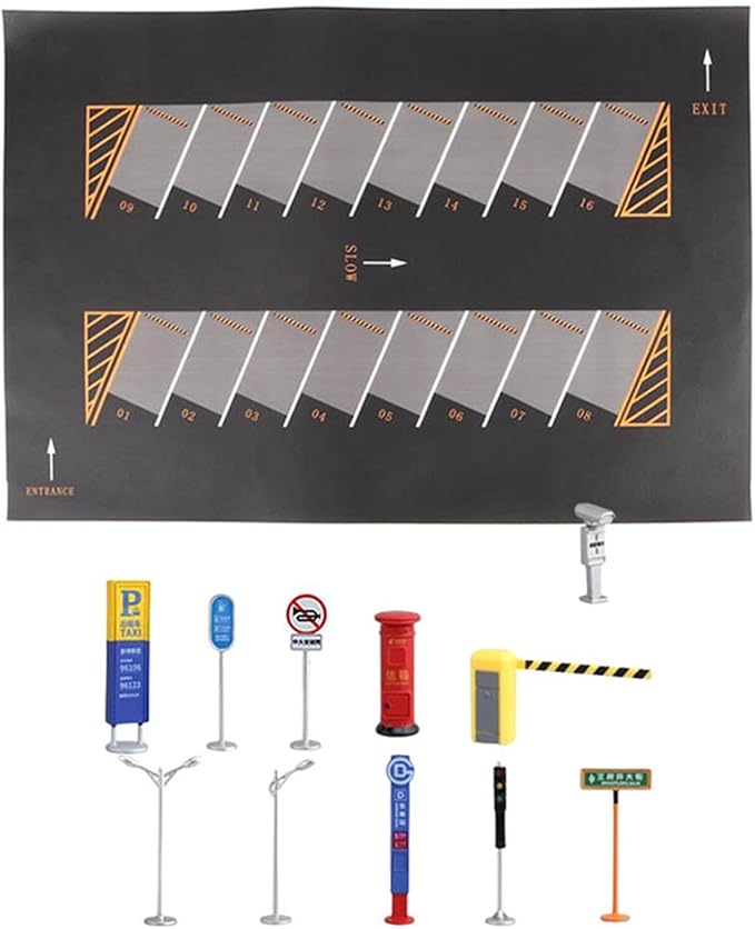 1:64 Vehicle Scene Layout for Miniature Car Models, Style C