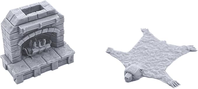 Tavern Bar Furniture Set - DND Terrain - Tabletop RPG Scenery and Wargame Terrain 28mm Miniatures