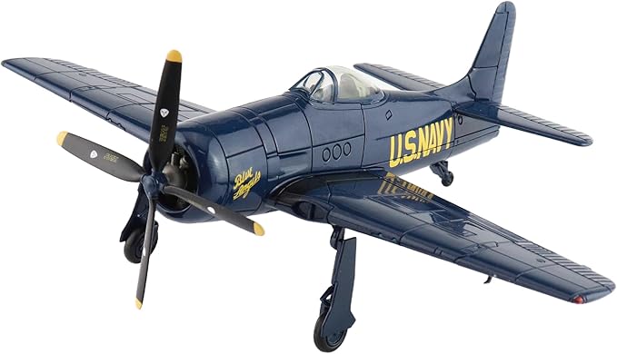 Hobby Master | 1:72 Scale Diecast Military Aircraft Replica | F8F-1B Blue Angels US Navy, 1946 Season (with Decals for 1 to 5 Airplanes) | Model SM1012