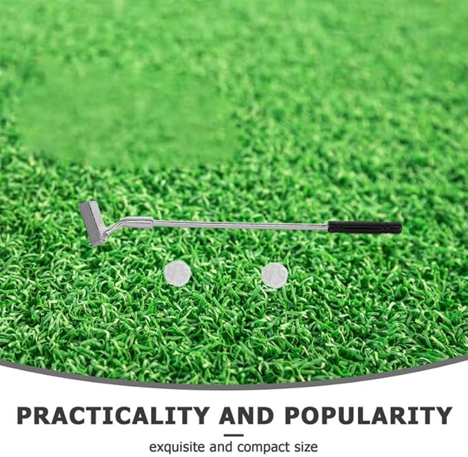 VOSAREA 1 Set Miniature Golf Set Dollhouse Golf Accessories for Themed Party Decorations Authentic Detailing and Material for Toy Enthusiasts