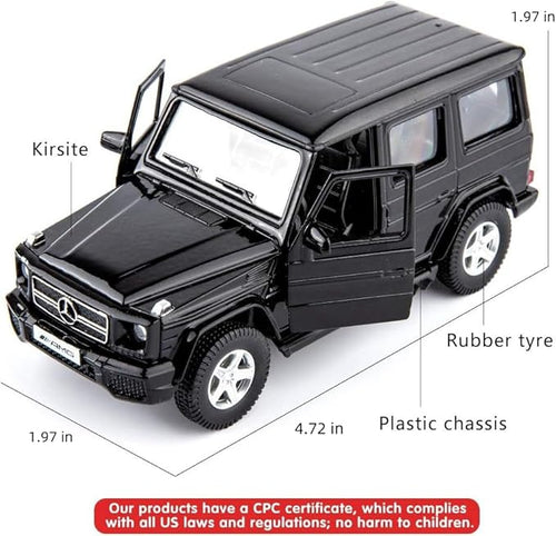 1/36 Scale G63 Casting Car Model, Zinc Alloy G Wagon Toy Car for Kids, Pull Back Vehicles Toy Car for Toddlers Kids Boys Girls Gift (Black)
