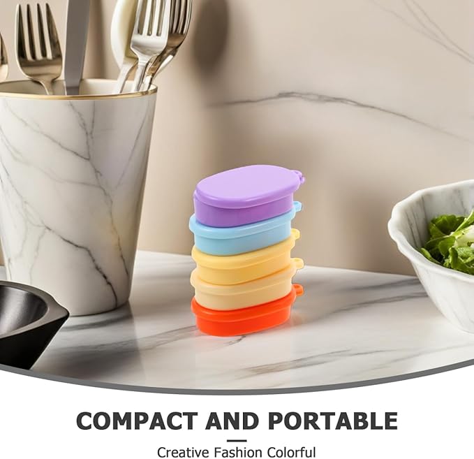 Sosoport 10pcs Dollhouse Miniature Lunch Box Miniature Food Storage Box Mini Food Containers for for Dollhouse Kitchen Accessories