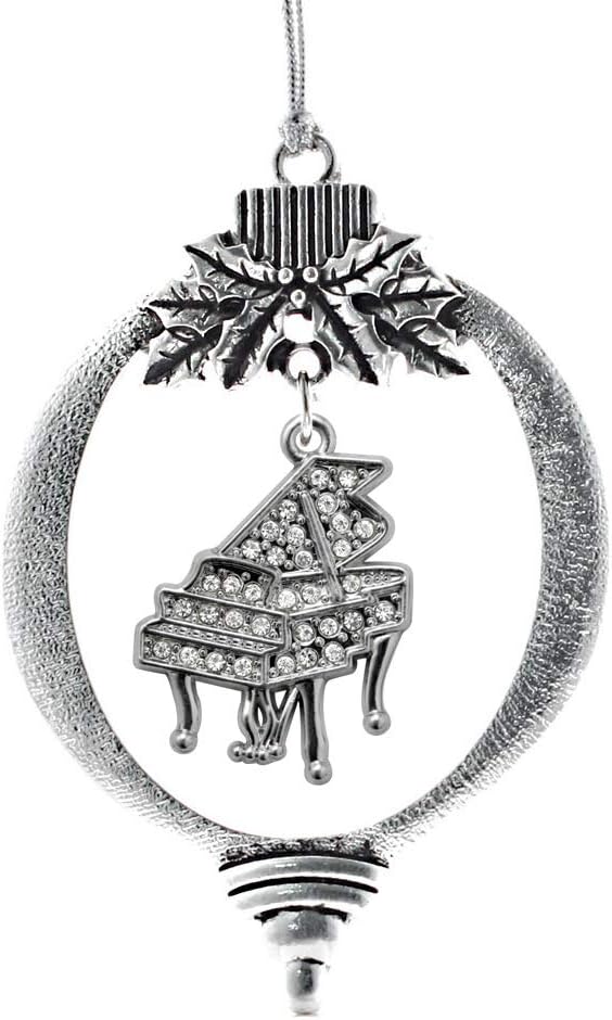 Inspired Silver - Piano - Silver Christmas Ornament - Unique Charm Christmas Tree Ornament - Holiday Hanging Decoration