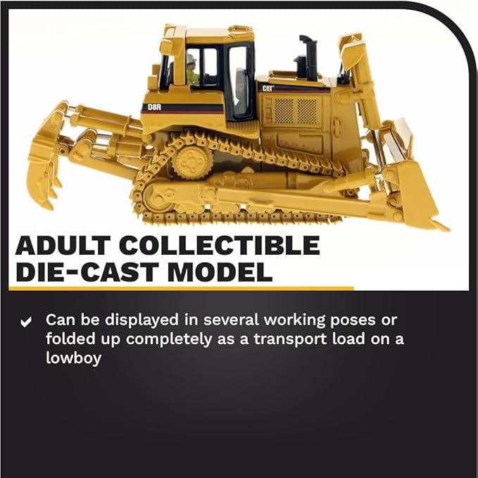 Diecast Masters Caterpillar D8R Series II Track Type with Operator 1/50 85099