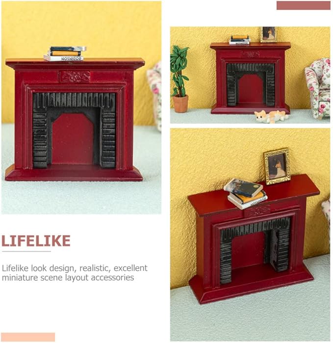 ABOOFAN Mini House Furniture 1/6 Scale Dollhouse Decoration Cabinet Lightweight Realistic Micro Landscape Adornment for Doll House Accessories