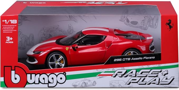 Maisto 1:18 Race & Play Ferrari 296 GTB Assetto Fiorano Red