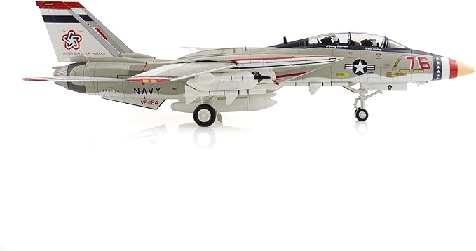 Hobby Master | 1:72 Scale Diecast Military Aircraft Replica | F-14A Bicentennial Scheme 159616, VF-124, 1976 | Model HA5259