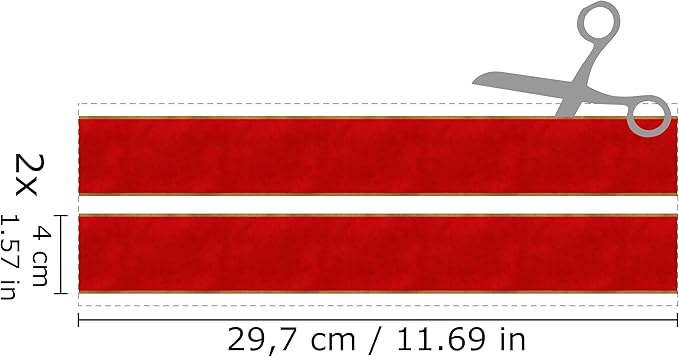 Self-Adhesive Carpet with Real Textile Structure for Dollhouses Scale 1:12 (Red Carpet)