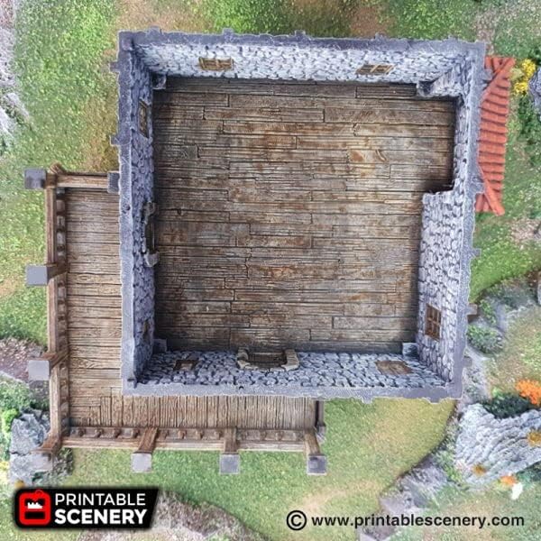 Port Tavern - DND Terrain Scenery - Tabletop RPG and Wargame Terrain 28mm Miniatures