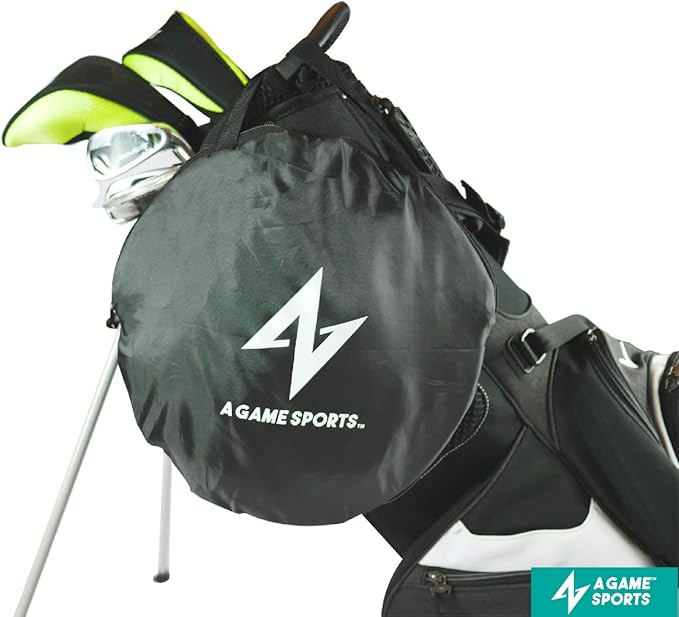 A GAME SPORTS Golf Chipping Net with Mat - Practice Net for Backyard & Indoor/Outdoor Swing Training