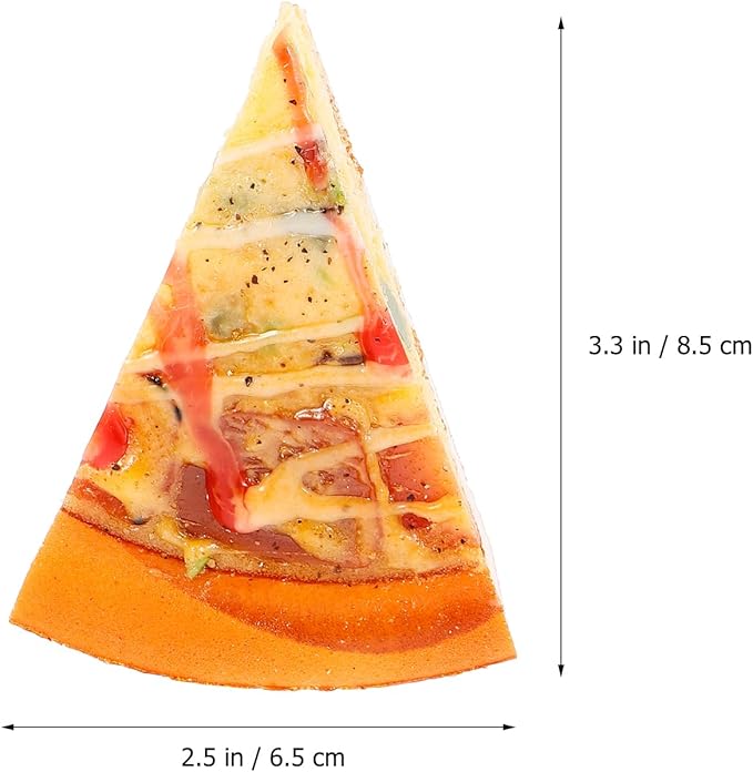 jojofuny Simulation Pizza, Pizza Shapes, Pretend Play Pizza, Simulation Pizza Slices Model, False Kitchen Food Bread Props Toy Kitchen Pepperoni Pizza Christmas Decorations
