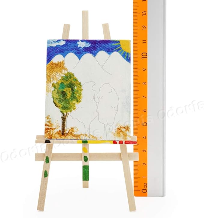 Odoria 1/12 Miniature Set of Paint Easel Dollhouse Decoration Accessories