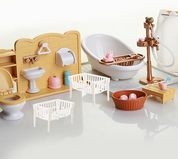 10Pcs Miniature Storage Rack for Doll House Mini Shelf Model Displaying Mini Plants Accessories and Miniature Furniture for Dollhouse Decor
