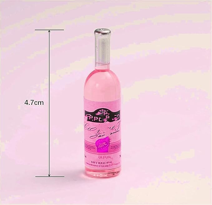 1:12 mini Alcohol Bottles Mini Food Miniature Dolls Mini House Drink Accessories for Dollhouse Miniature (15 Pcs)