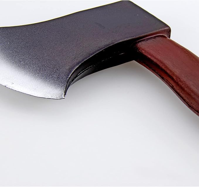 Lumberjack Costume Prop Toy - Wood Look Hatchet Axe Props for Party Black