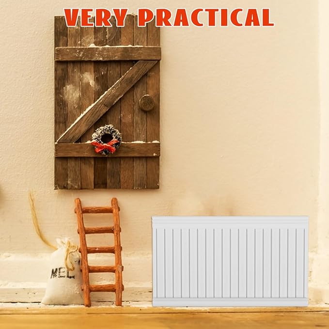5pcs Miniature Dollhouse Wainscot Panels, Pla White Interior Trim for Dollhouse Decor Accessories, Elegant and Space-Saving Mini House, 3. 74 X 2. 16 X 0. 47 Inch