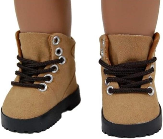 The Queen's Treasures 18 Inch Doll Clothing Shoes, Hiking Boot & Adorable Shoe Box, Compatible for Use with American Girl Dolls and Clothes