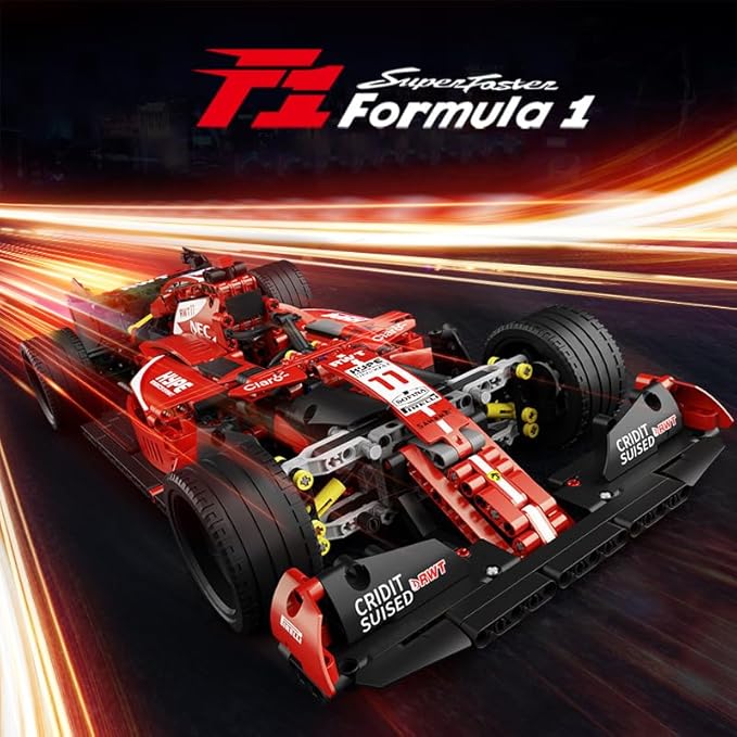 XIU AM24 Formula 1 Racing Car Building Set, 1:10 Collectible Set for Adults, Compatible with Lego,Authentically Detailed Build and Display Model for Home or Office Décor (1150 PCS)