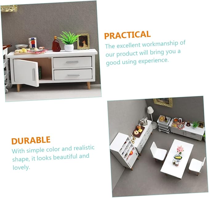 IMIKEYA 1set Miniature Wooden Dollhouse Furniture Decorative Accessories for Mini House Scenes for Craft Projects and Miniature Life Displays