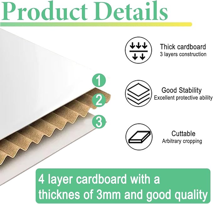 3 Pcs DIY Cardboard Diorama Display Kit – 11.8" x 8.7" x 8.3" Project Box with Double-Sided Tape, Ideal for Crafting Toys, School Projects & Model Scenes