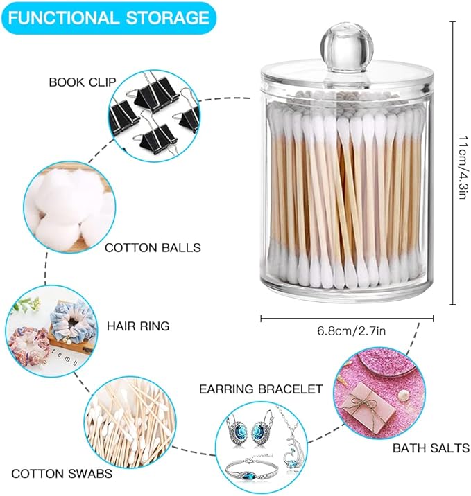 OTOSTAR Bathroom Accessory Set 8 Pcs Ocean Bathroom Accessories Set Luxury Bath Set with Trash Can Soap Dispenser Toothbrush Holder Tumbler Soap Dispenser Toilet Brush Holder Qtip Holder (Seahorse)