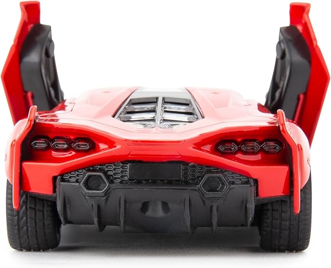 BDTCTK Lamborghini Sián FKP37 Diecast Car Models,1/36 Zinc Alloy Toy Pull Back Vehicles Toy Cars for Toddlers Kids Boys Girls Gift (Red)