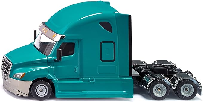 Siku 2717, Freightliner Cascadia, Toy Tractor, 1:50, Plastic/Metal, Blue, Opening Bonnet, Coupling for Combining Super Trailers in 1:50
