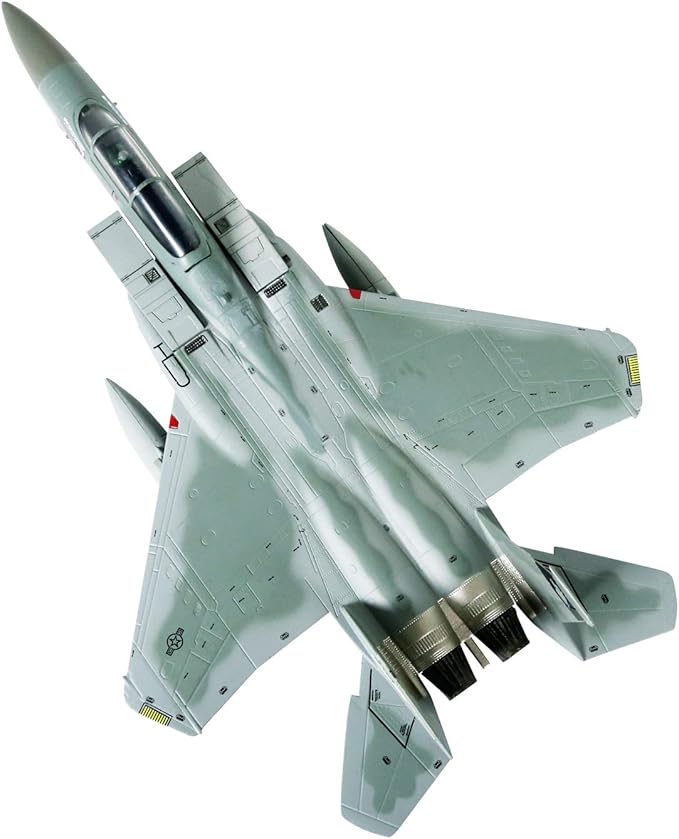 HANGHANG 1/100 Scale F-15 Eagle Fighter Attack Plane Metal Fighter Military Model Fairchild Republic Diecast Plane Model for Commemorate Collection or Gift