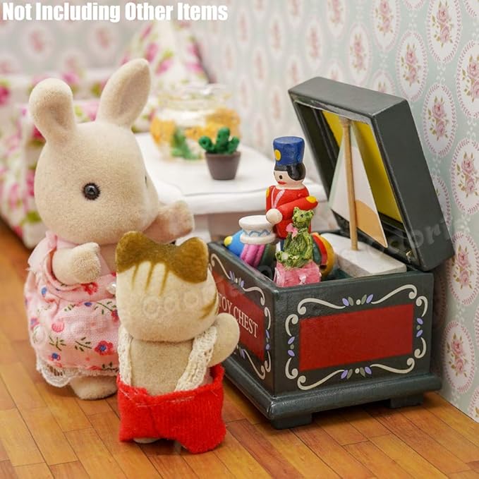 Odoria 1/12 Miniature Toy Box Dollhouse Decoration Accessories