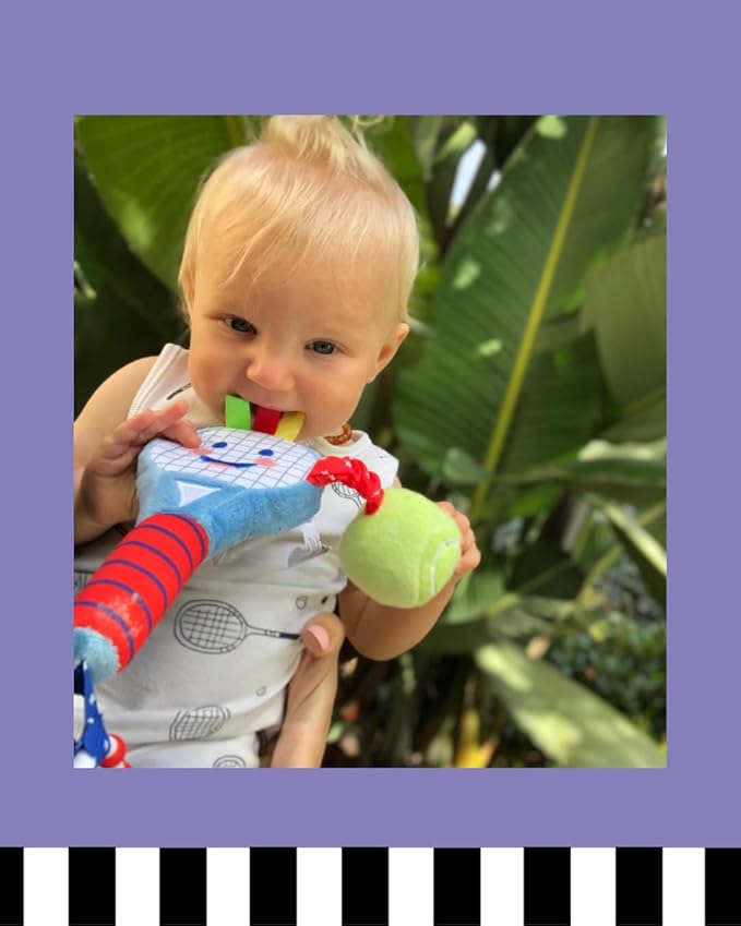 Tennis Racket for Babies | Soft Plush Sensory Tennis Racket for Babies