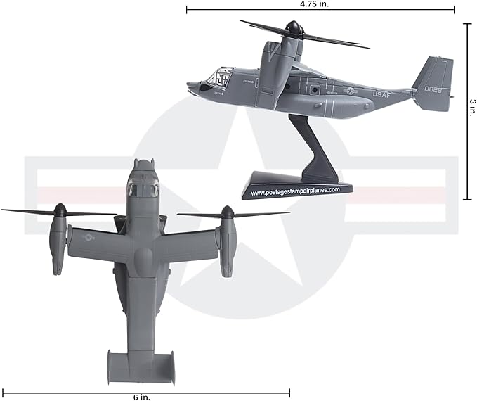 Daron Worldwide Trading V-22 Osprey Vehicle (1:150 Scale), Black