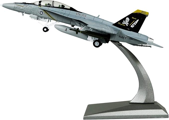 HANGHANG 1/100 Scale F/A-18 Hornet Strike Fighter Plane Metal Fighter Military Model Diecast Plane Model for Collection or Gift