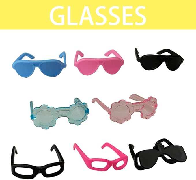 ZJXRMY Rubber Duck Accessories 52PCS - Decorations for Rubber Duck - Hats Glasses Earphones Necklaces Wings Crowns DIY Accessories for Rubber Duck (Put On)